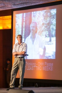 Speaking - Hans Florine delivering a keynote presentation